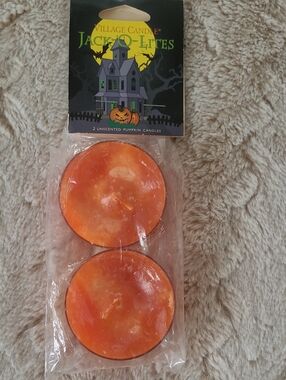 Village Candle Jack-O-Lites Pumpkin Candles - Orange